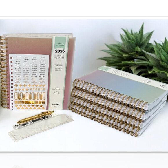 BellaRosaMariaBoutique Exclusive 2026 Planner Set - Aurora Sunset Gradient - Picture 2 of 15